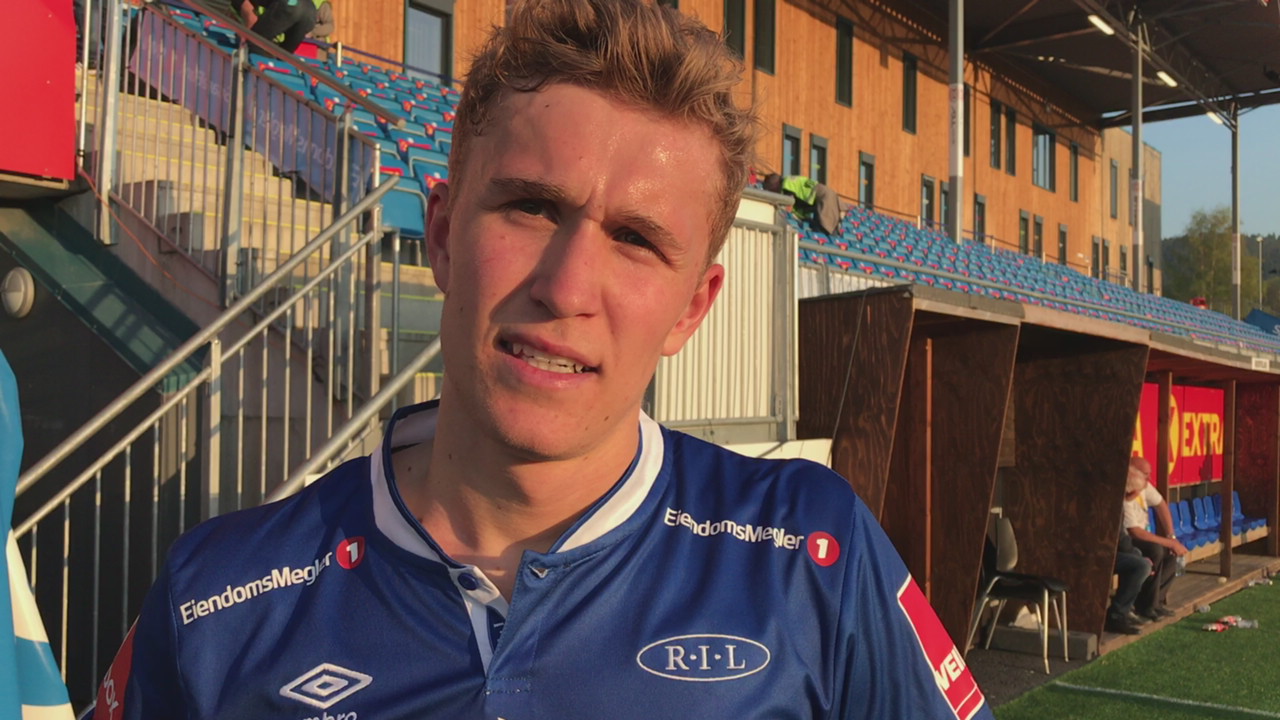 Solbakken etter seieren mot Viking